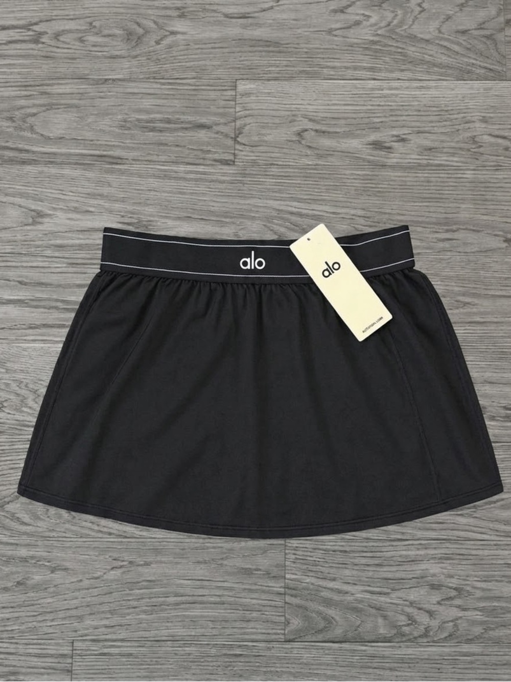 Alo Black Match Point Tennis Skirt Size XS